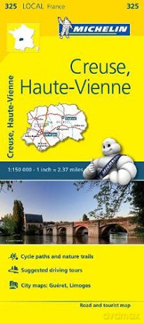 Creuse, Haute-Vienne - Michelin Local Map 325: Map (Michelin Local Maps, 325) - Michelin [KSIĄŻKA]