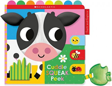 Cuddle Squeak Peek Cloth Book: Scholastic Early Learners (Touch and Explore) - Scholastic [KSIĄŻKA]