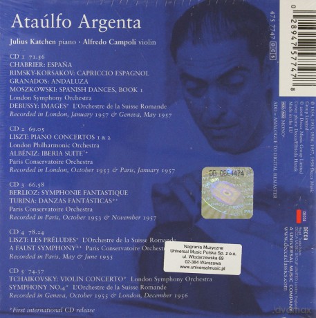Atualfo Argenta: Complete Decca Recordings 1953-1957 [5CD]