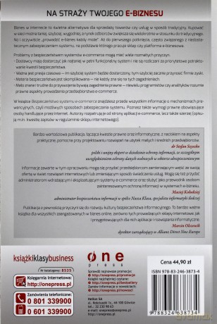 Bezpieczeństwo systemu e-commerce, czyli jak bez ryzyka prowadzić biznes w internecie [KSIĄŻKA]