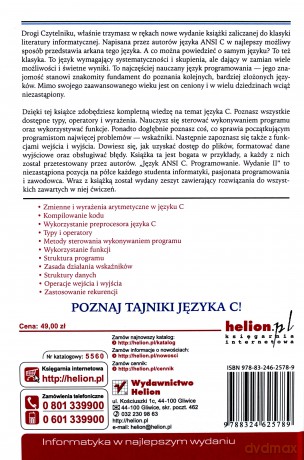 Język ANSI C. Programowanie. Wydanie II [KSIĄŻKA]