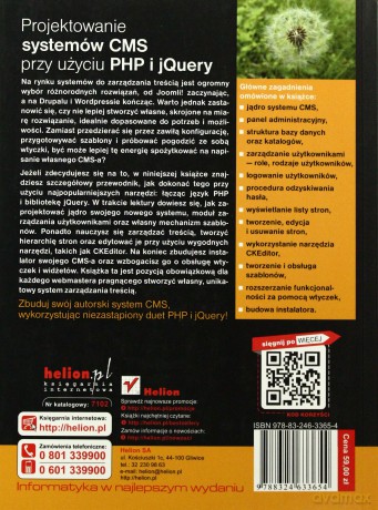 Projektowanie systemów CMS przy użyciu PHP i jQuery [KSIĄŻKA]