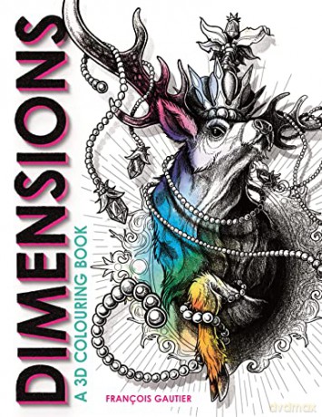 Dimensions: A 3D Colouring Book - François Gautier [KSIĄŻKA]