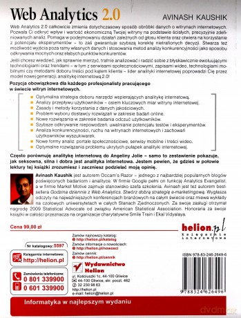 Web Analytics 2.0. Świadome rozwijanie witryn internetowych [KSIĄŻKA]