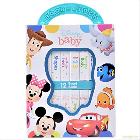 Disney Baby Mickey Mouse, Minnie, Toy Story and More! - My First Library Board Book Block 12-Book Set - First Words, Shapes, Numbers, and More! - PI Kids: 12 Board Books - Editors of Phoenix International Publications [KSIĄŻKA]