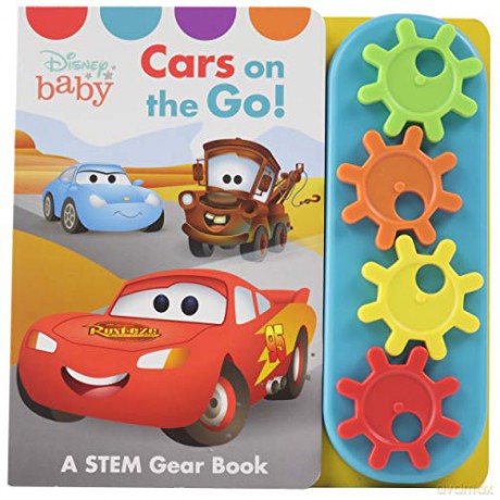 Disney Cars Go Go Gear: A Stem Gear Book (Play-A-Sound) - P I Kids [KSIĄŻKA]