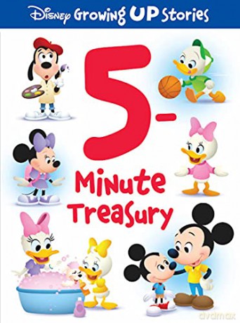 Disney Growing Up Stories Mickey Mouse, Minnie, Goofy, and More! - 5-Minute Treasury - Lesson on Positive Traits Like Sharing - PI Kids - Editors of Phoenix International Publications [KSIĄŻKA]