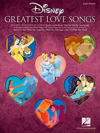 Disney's Greatest Love Songs Easy Piano Book: Easy Piano Songbook - Hal Leonard [KSIĄŻKA]