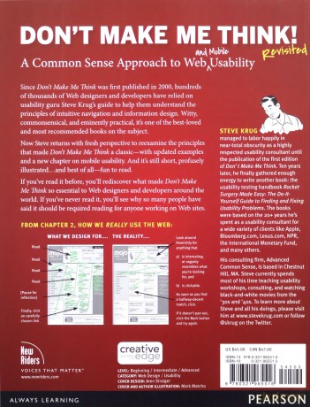 Don't Make Me Think, Revisited: A Common Sense Approach to Web Usability (Voices That Matter) - Steve Krug [KSIĄŻKA]