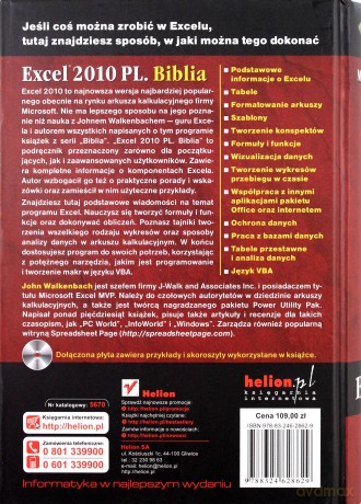 Excel 2010 PL. Biblia [KSIĄŻKA]
