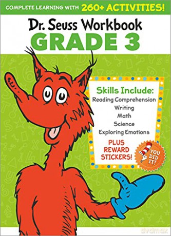 Dr. Seuss Workbook: Grade 3: 260+ Fun Activities with Stickers and More! (Language Arts, Vocabulary, Spelling, Reading Comprehension, Writing, Math, Multiplication, Science, Sel) (Dr. Seuss Workbooks) - Dr Seuss [KSIĄŻKA]