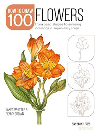 Draw 100: Flowers: From basic shapes to amazing drawings in super-easy steps - Janet Whittle [KSIĄŻKA]
