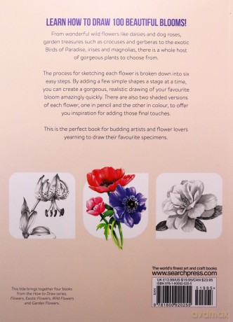 Draw 100: Flowers: From basic shapes to amazing drawings in super-easy steps - Janet Whittle [KSIĄŻKA]