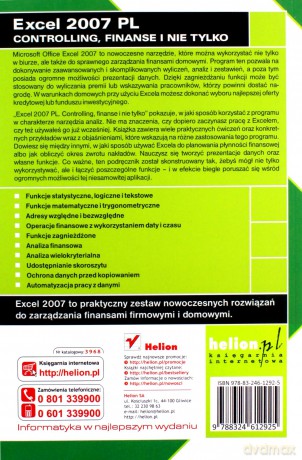Excel 2007 w firmie. Controlling, finanse i nie tylko [KSIĄŻKA]