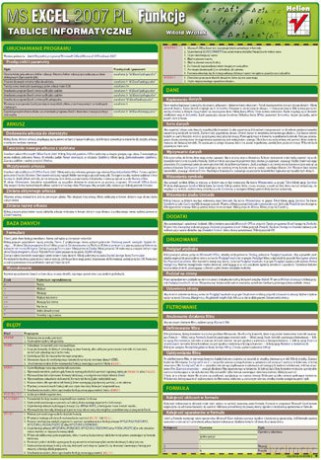 Tablice informatyczne. MS Excel 2007 PL. Funkcje [KSIĄŻKA]