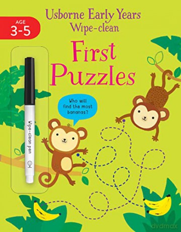 Early Years Wipe-Clean First Puzzles (Usborne Early Years Wipe-clean, 21) - Jessica Greenwell [KSIĄŻKA]