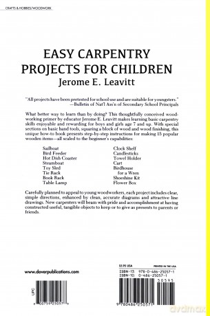 Easy Carpentry Projects for Children (Dover Children's Activity Books) - Jerome E. Leavitt [KSIĄŻKA]