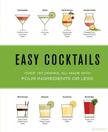 Easy Cocktails: Over 100 Drinks, All Made with Four Ingredients or Less - Editors of Cider Mill Press [KSIĄŻKA]