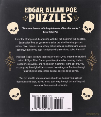 Edgar Allan Poe Puzzles: Puzzles of Mystery and Imagination (Arcturus Themed Puzzles) - Dr Gareth Moore [KSIĄŻKA]