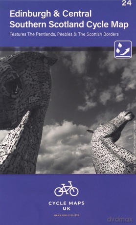 Edinburgh and Central Southern Scotland Cycle Map 24 (Cycle Maps UK) - Cycle Maps UK [KSIĄŻKA]