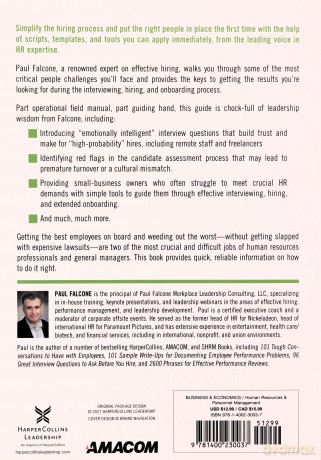 Effective Hiring: Mastering the Interview, Offer, and Onboarding (The Paul Falcone Workplace Leadership Series) - Paul [KSIĄŻKA]