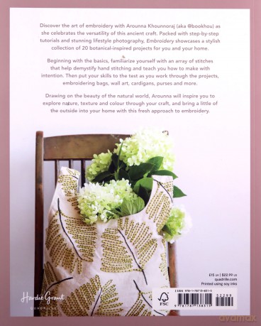Embroidery: A Modern Guide to Botanical Embroidery - Arounna Khounnoraj [KSIĄŻKA]