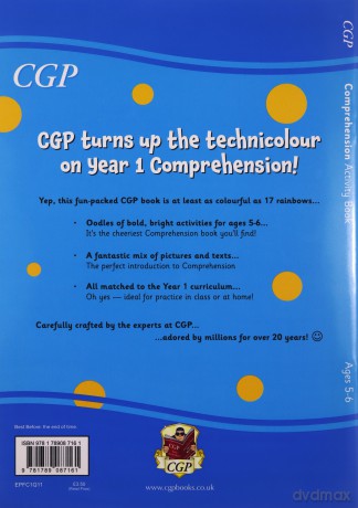 English Comprehension Activity Book for Ages 5-6 (Year 1) (CGP KS1 Activity Books and Cards) - CGP Books [KSIĄŻKA]