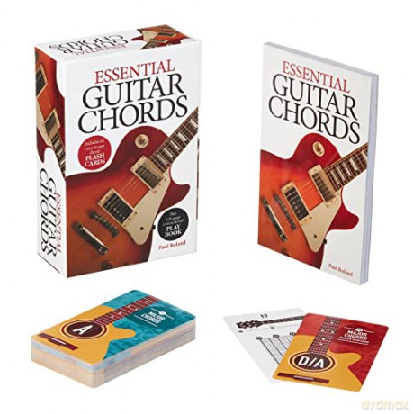 Essential Guitar Chords Kit: Includes 64 Easy-to-Use Chord Flash Cards, Plus 128-Page Instructional Play Book - Paul Roland [KSIĄŻKA]