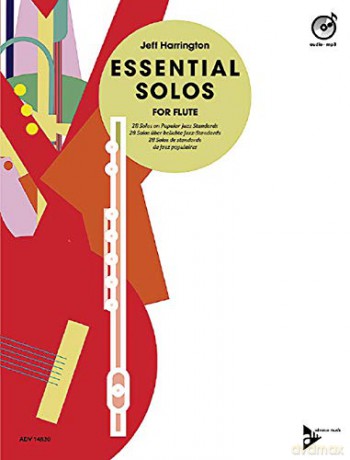 Essential Solos for Flute: 28 Solos on Popular Jazz Standards (Advance Music: Essential Solos) - Jeff Harrington [KSIĄŻKA]