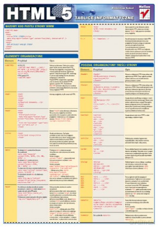 Tablice informatyczne. HTML 5 [KSIĄŻKA]