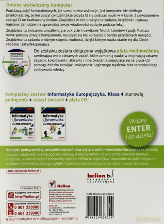 Informatyka Europejczyka. Zeszyt ćwiczeń do zajęć komputerowych dla szkoły podstawowej, kl. 4. Edycja: Windows 7, Windows Vista, Linux Ubuntu, MS Office 2007, OpenOffice.org (Wydanie II) [KSIĄŻKA]