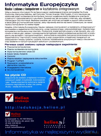 Informatyka Europejczyka. Nauka i zabawa z komputerem w kształceniu zintegrowanym. Część 1 [KSIĄŻKA]