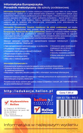 Informatyka Europejczyka. Poradnik metodyczny dla szkoły podstawowej [KSIĄŻKA]