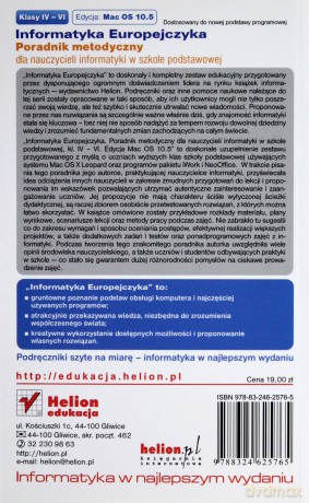 Informatyka Europejczyka. Poradnik metodyczny dla nauczycieli informatyki w szkole podstawowej, kl. IV-VI. Edycja: Mac OS 10.5. Wydanie III [KSIĄŻKA]