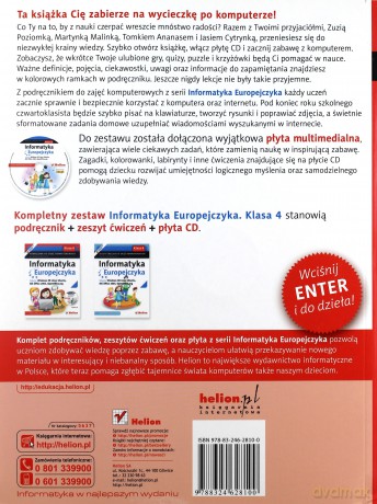 Informatyka Europejczyka. Podręcznik do zajęć komputerowych dla szkoły podstawowej, kl. 4. Edycja: Windows XP, Linux Ubuntu, MS Office 2003, OpenOffice.org (Wydanie II) [KSIĄŻKA]