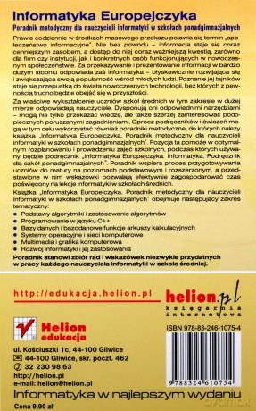 Informatyka Europejczyka. Poradnik metodyczny dla nauczycieli informatyki w szkołach ponadgimnazjalnych [KSIĄŻKA]