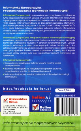 Informatyka Europejczyka. Program nauczania technologii informacyjnej [KSIĄŻKA]