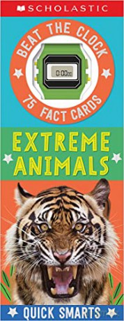 Extreme Animals Fast Fact Cards: Scholastic Early Learners (Quick Smarts): 75 Fact Cards: Includes Stop Watch - Scholastic [KSIĄŻKA]