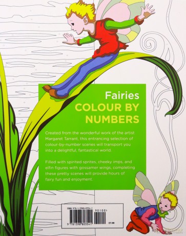 Fairies Colour by Numbers (Arcturus Colour by Numbers Collection, 17) - David Woodroffe [KSIĄŻKA]