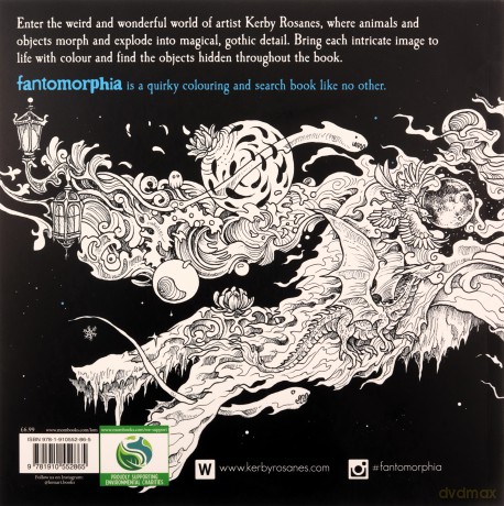 Fantomorphia: An Extreme Colouring and Search Challenge (Kerby Rosanes Extreme Colouring) - Kerby Rosanes [KSIĄŻKA]