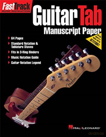 Fast Track Guitar Tab Manuscript Paper 64 Pages Book (Fast Track Music Instruction) [KSIĄŻKA]