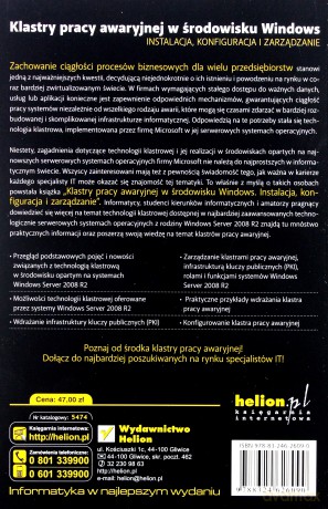 Klastry pracy awaryjnej w środowisku Windows. Instalacja, konfiguracja i zarządzanie [KSIĄŻKA]