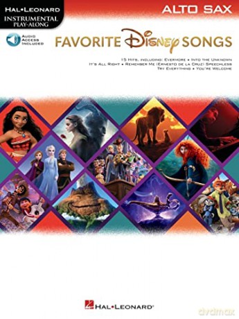 Favorite Disney Songs. Instrumental Play-along for Alto Sax. Book and Audio-Online (Hal Leonard Instrumental Play-along) [KSIĄŻKA]