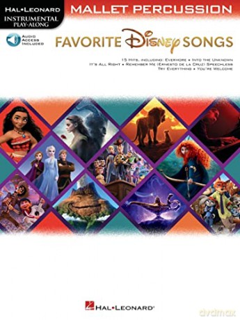 Favorite Disney Songs. Instrumental Play-along for Mallet Percussion. Book and Audio-Online [KSIĄŻKA]