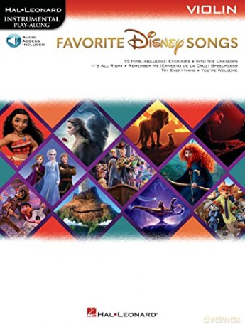 Favorite Disney Songs. Instrumental Play-along for Violin. Book and Audio-Online (Hal Leonard Instrumental Play-along) [KSIĄŻKA]