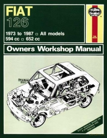Fiat 126 (73 - 87) Haynes Repair Manual - Anon [KSIĄŻKA]