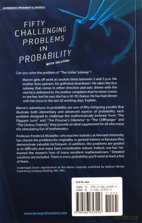 Fifty Challenging Problems in Probability with Solutions (Dover Books on Mathematics) - Frederick Mosteller [KSIĄŻKA]