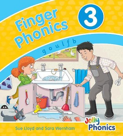 Finger Phonics Book 3: in Precursive Letters (British English edition) (Jolly Phonics: Finger Phonics) - Sara Wernham [KSIĄŻKA]