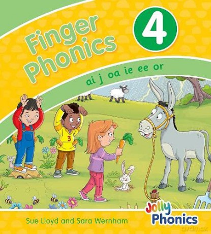 Finger Phonics Book 4: in Precursive Letters (British English edition) (Jolly Phonics: Finger Phonics) - Sara Wernham [KSIĄŻKA]