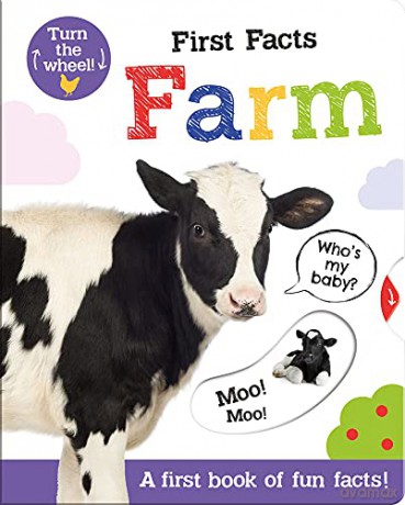 First Facts Farm (Move Turn Learn (Turn-the-Wheel Books)) - Georgie Taylor [KSIĄŻKA]